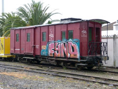 
Old carriages at Regua station, April 2012